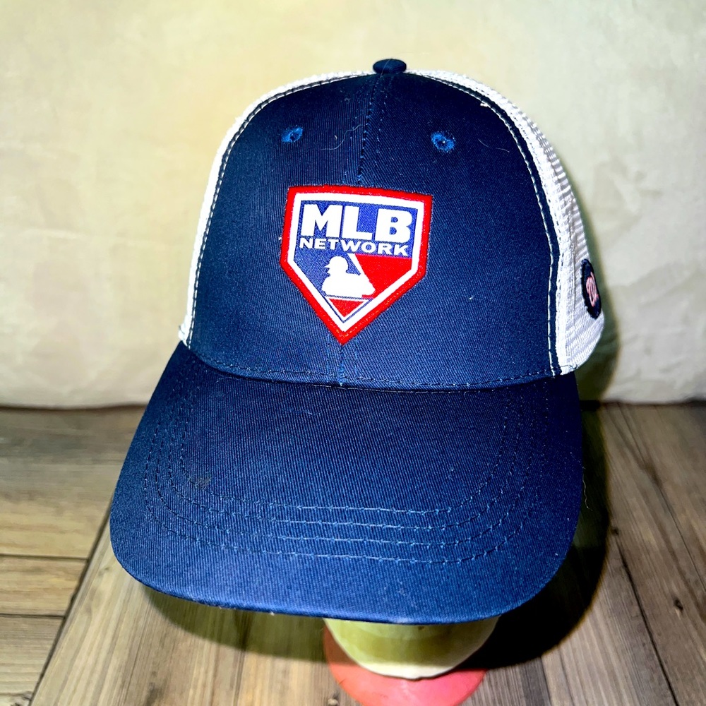 MLB Network Washington Nationals SGA 2023 Blue Snapback Trucker Cap NEW!